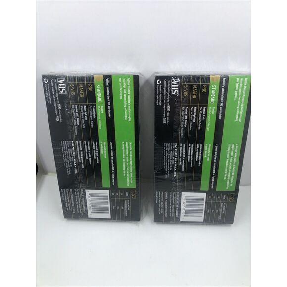 2- FUJI 6 Hour, NEW Blank VHS Tapes Lot Of 2 T-120 Sealed - Picture 5 of 13